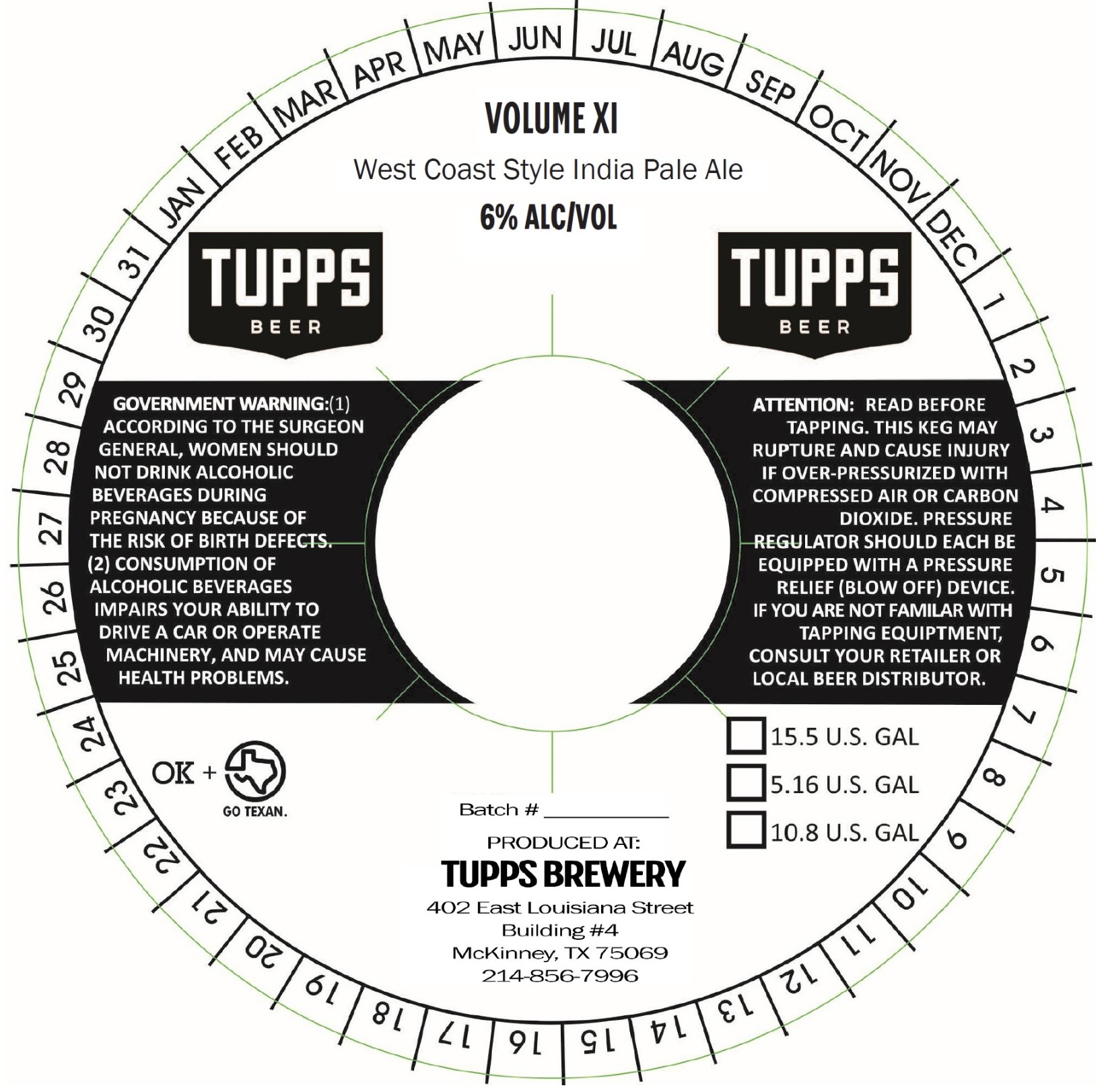 TABC label artwork for Volume XI