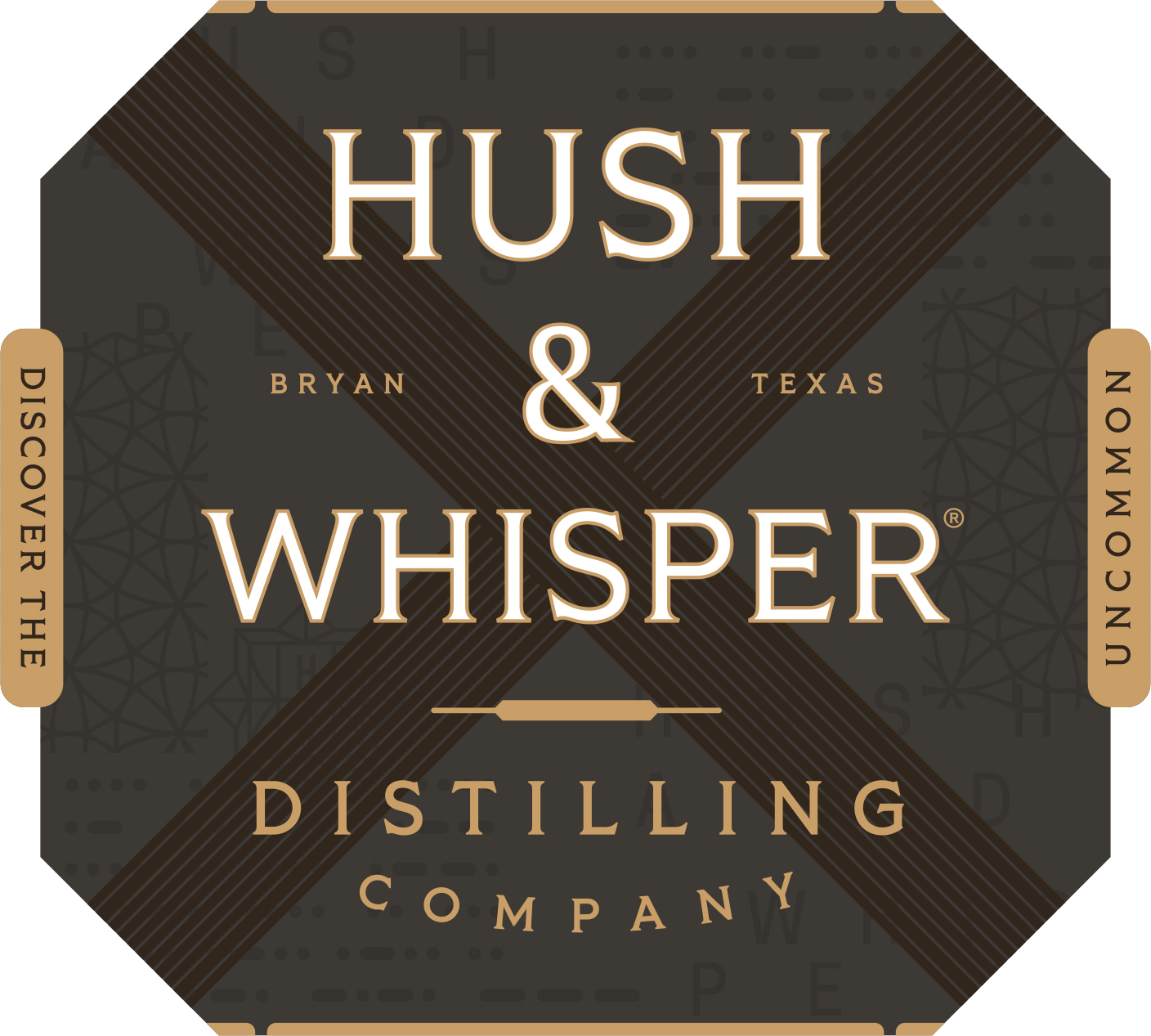 TABC label artwork for Hush & Whisper American Single Malt Whiskey