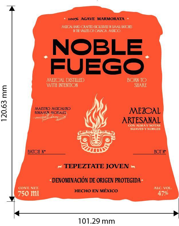 TABC label artwork for TEPEZTATE MEZCAL