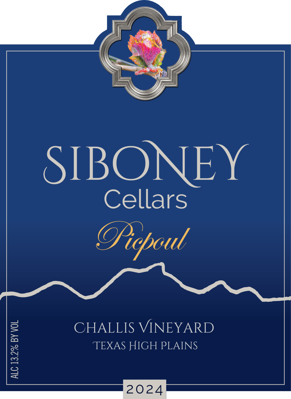 TABC label artwork for Picpoul