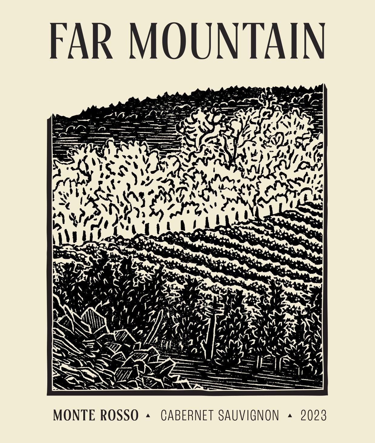 TABC label artwork for Far Mountain Monte Rosso