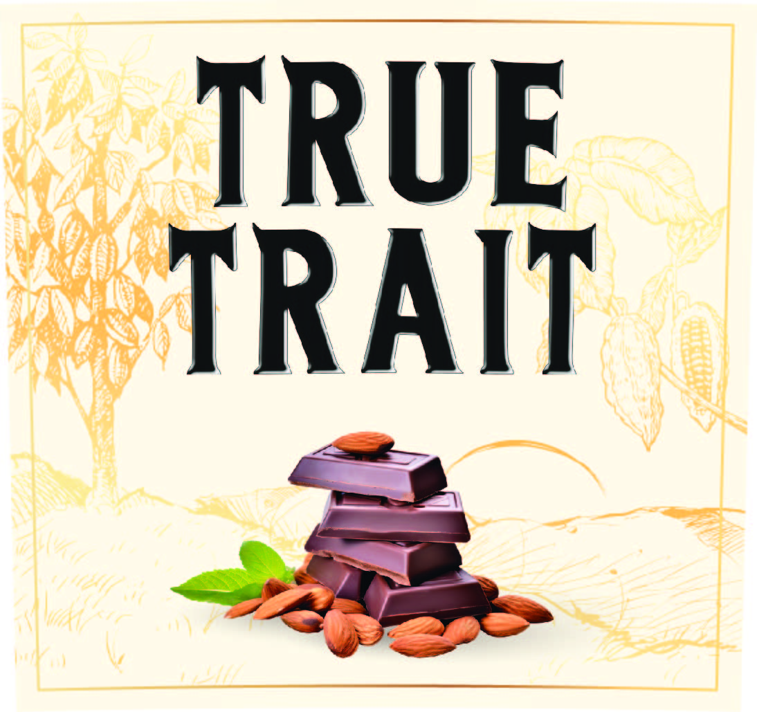 TABC label artwork for True Trait Almond Chocolate Whiskey