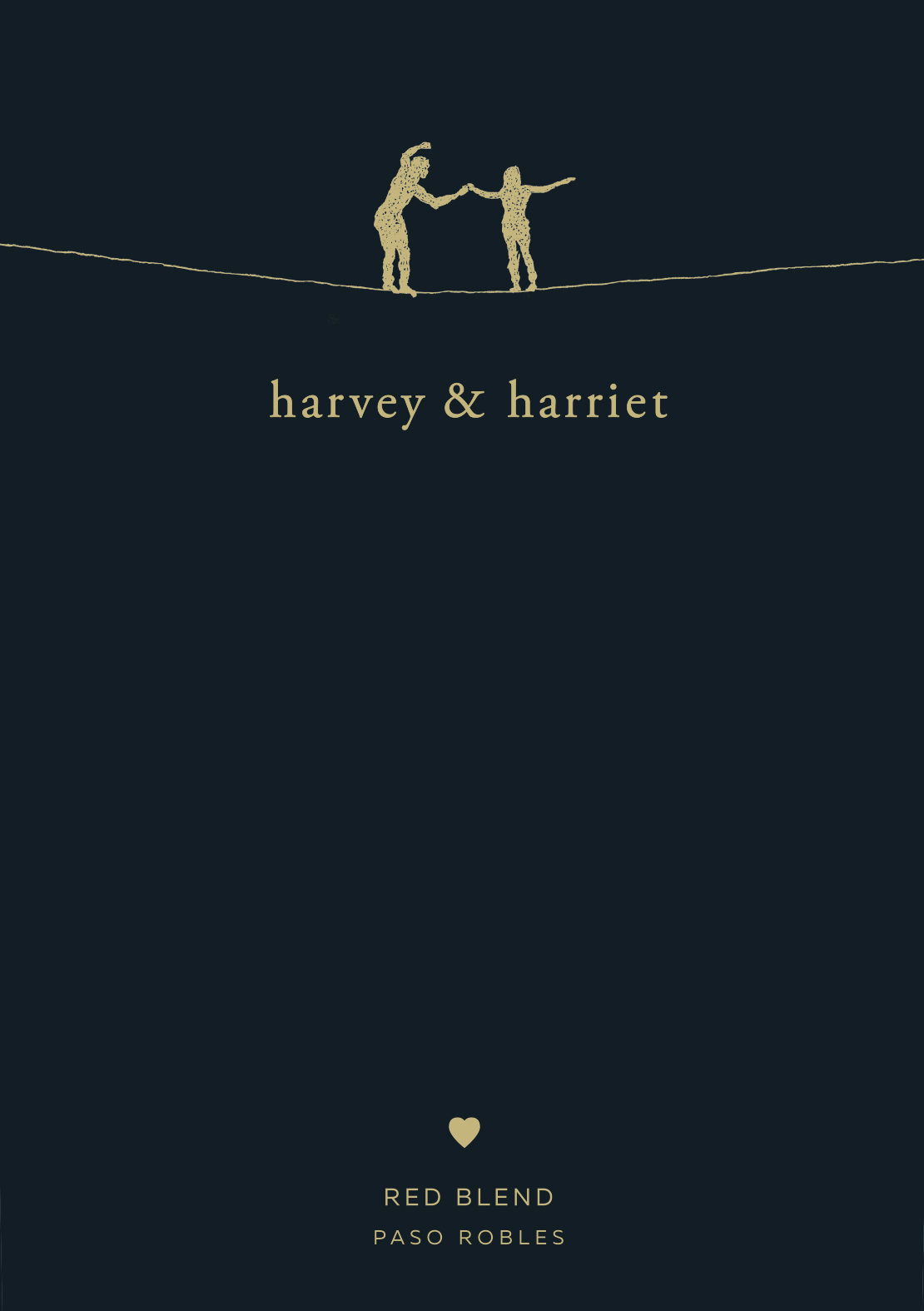 TABC label artwork for Harvey & Harriet Red Wine Blend Paso Robles