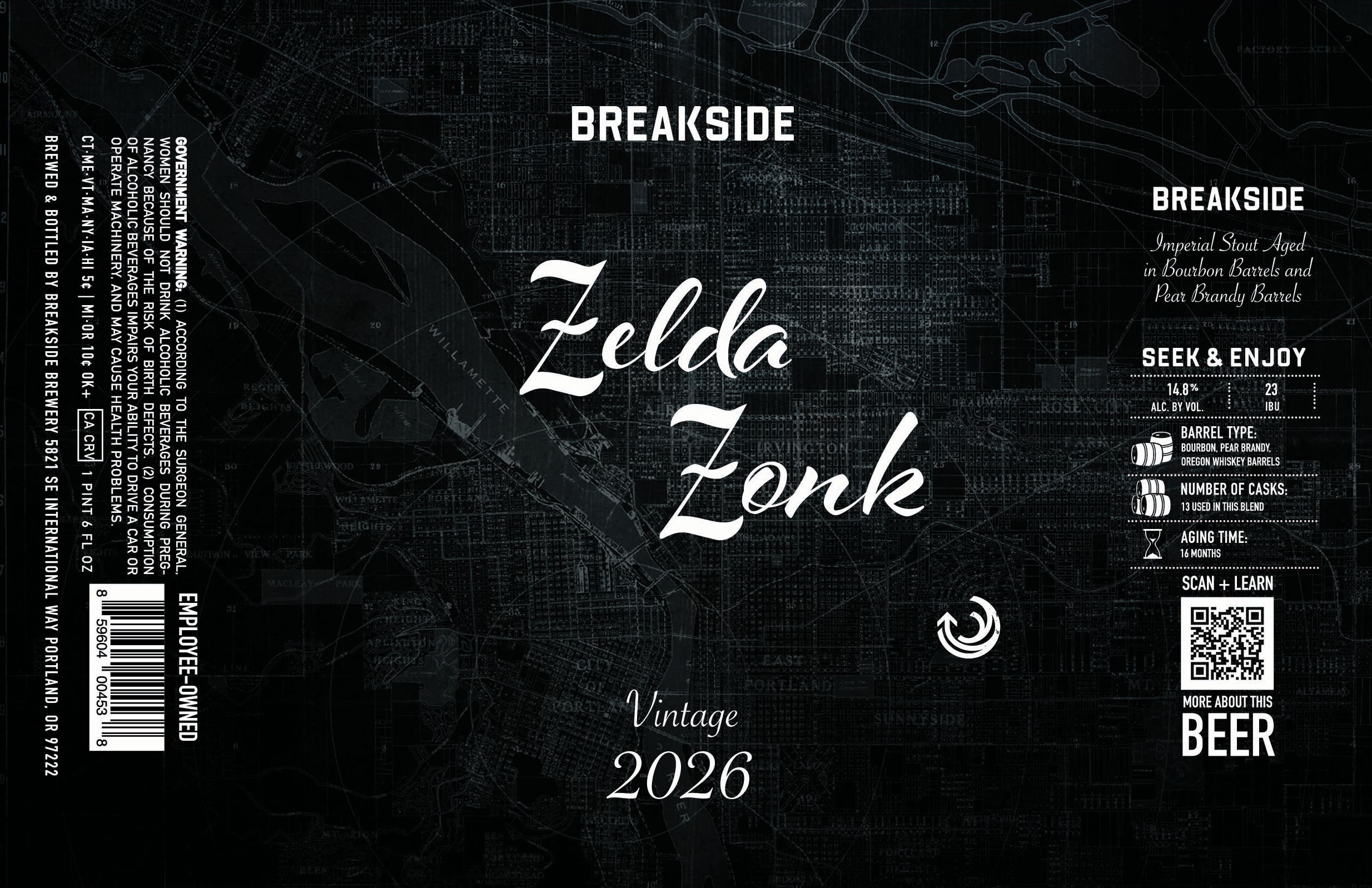 TABC label artwork for Zelda Zonk