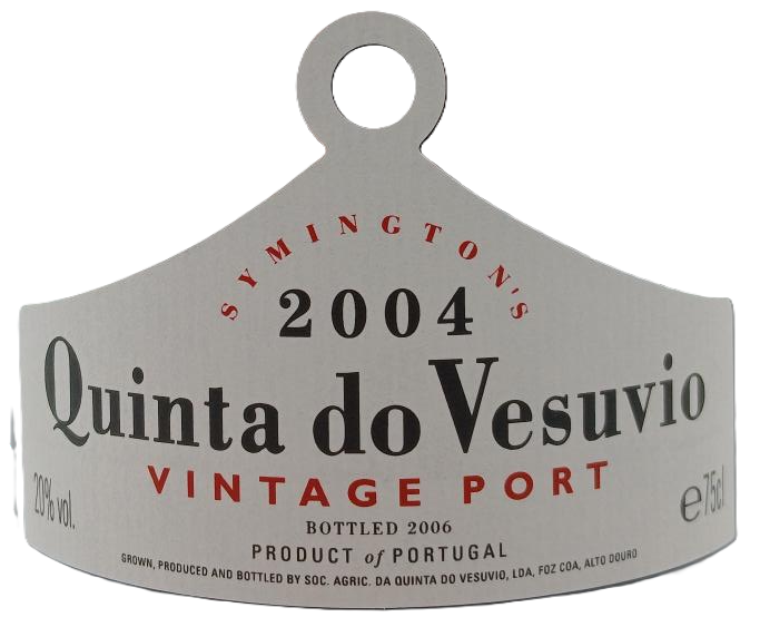 TABC label artwork for SYMINGTON QUINTA DO VESUVIO VINTAGE PORT