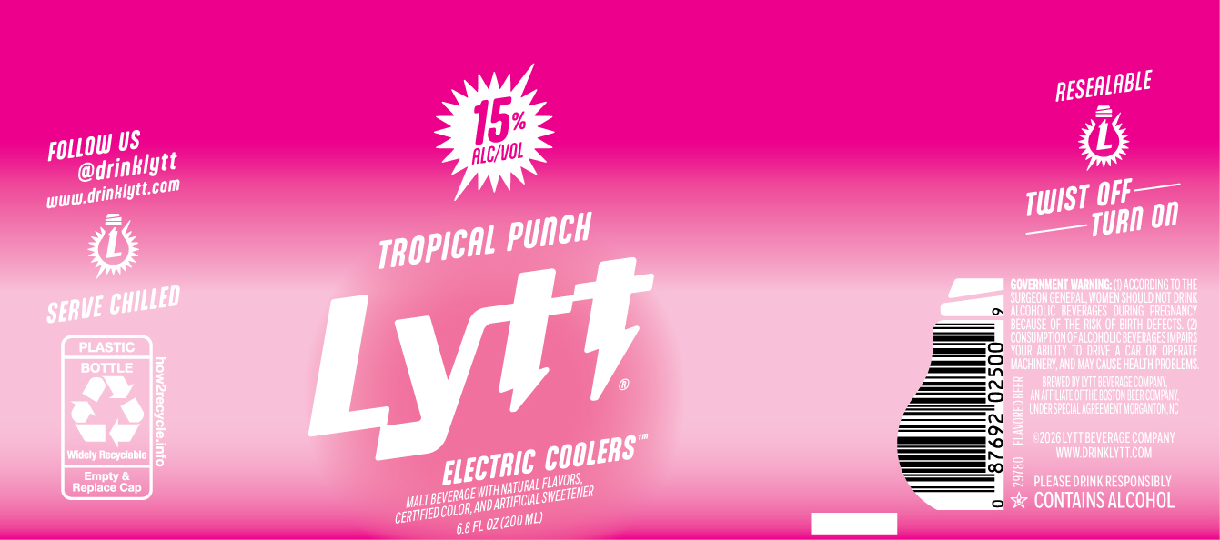TABC label artwork for LYTT TROPICAL PUNCH