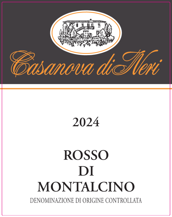 TABC label artwork for Casanova di Neri Rosso di Montalcino