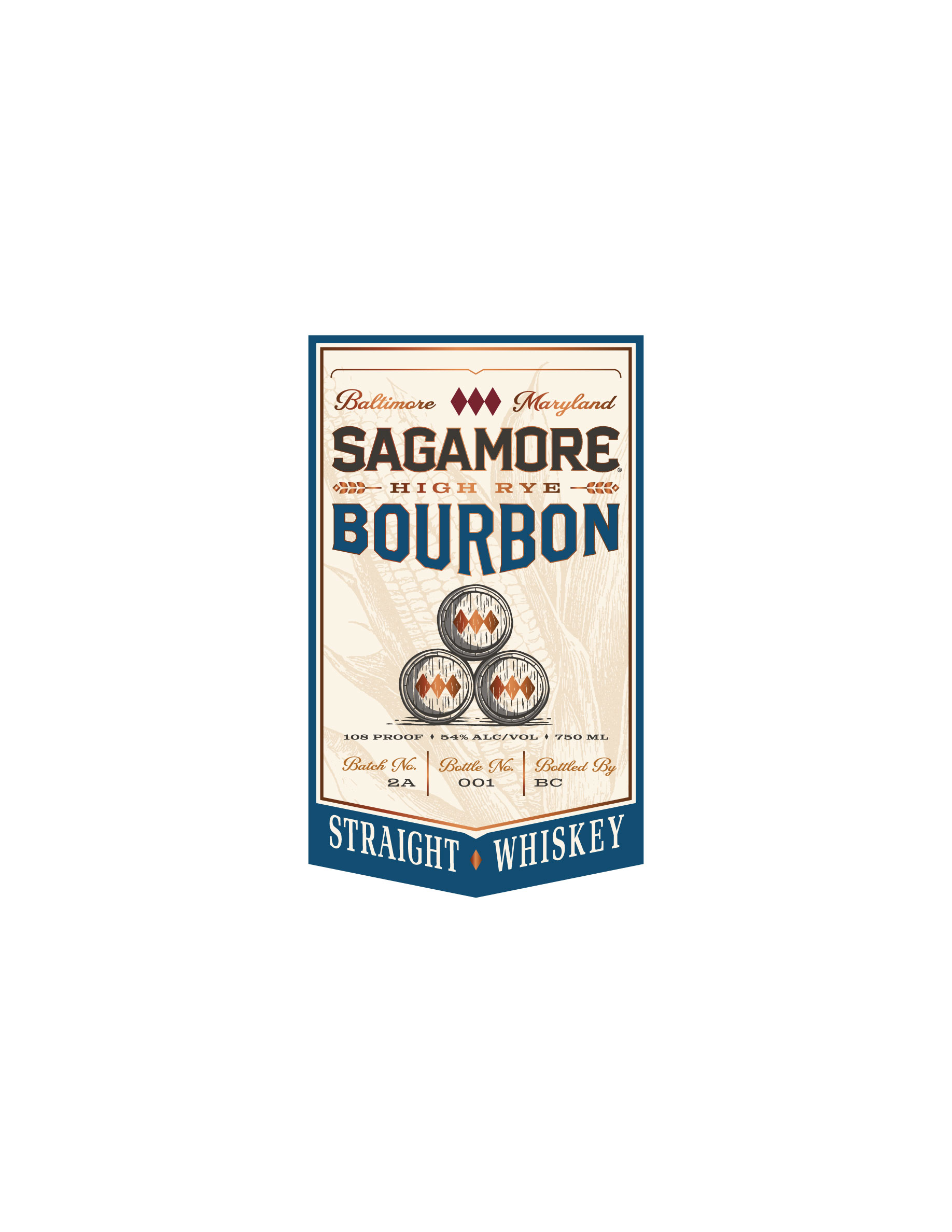 TABC label artwork for Sagamore High Rye Bourbon