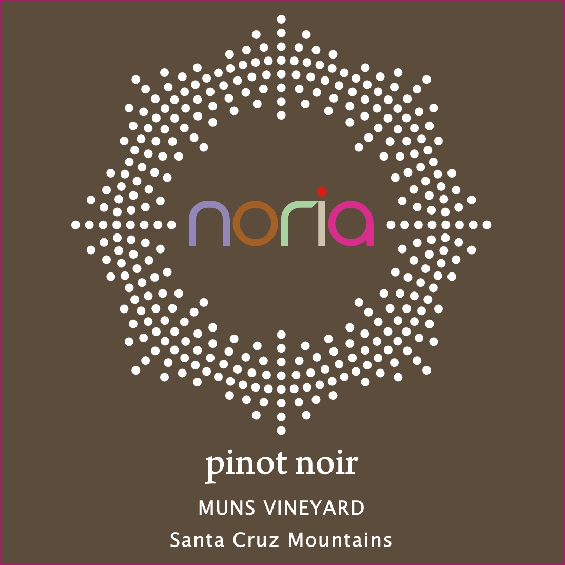 TABC label artwork for Noria Pinot Noir
