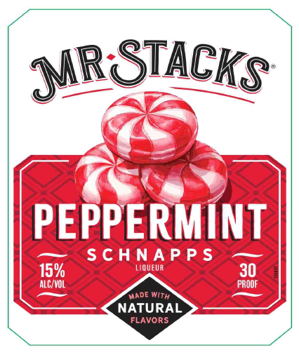 TABC label artwork for Mr Stacks Peppermint