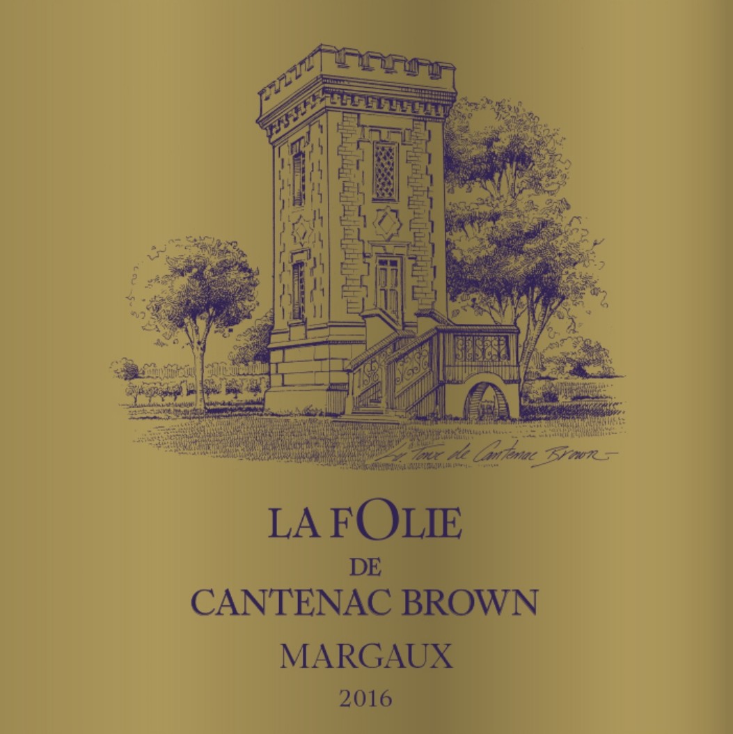 TABC label artwork for LA FOLIE DE CANTENAC BROWN MARGAUX