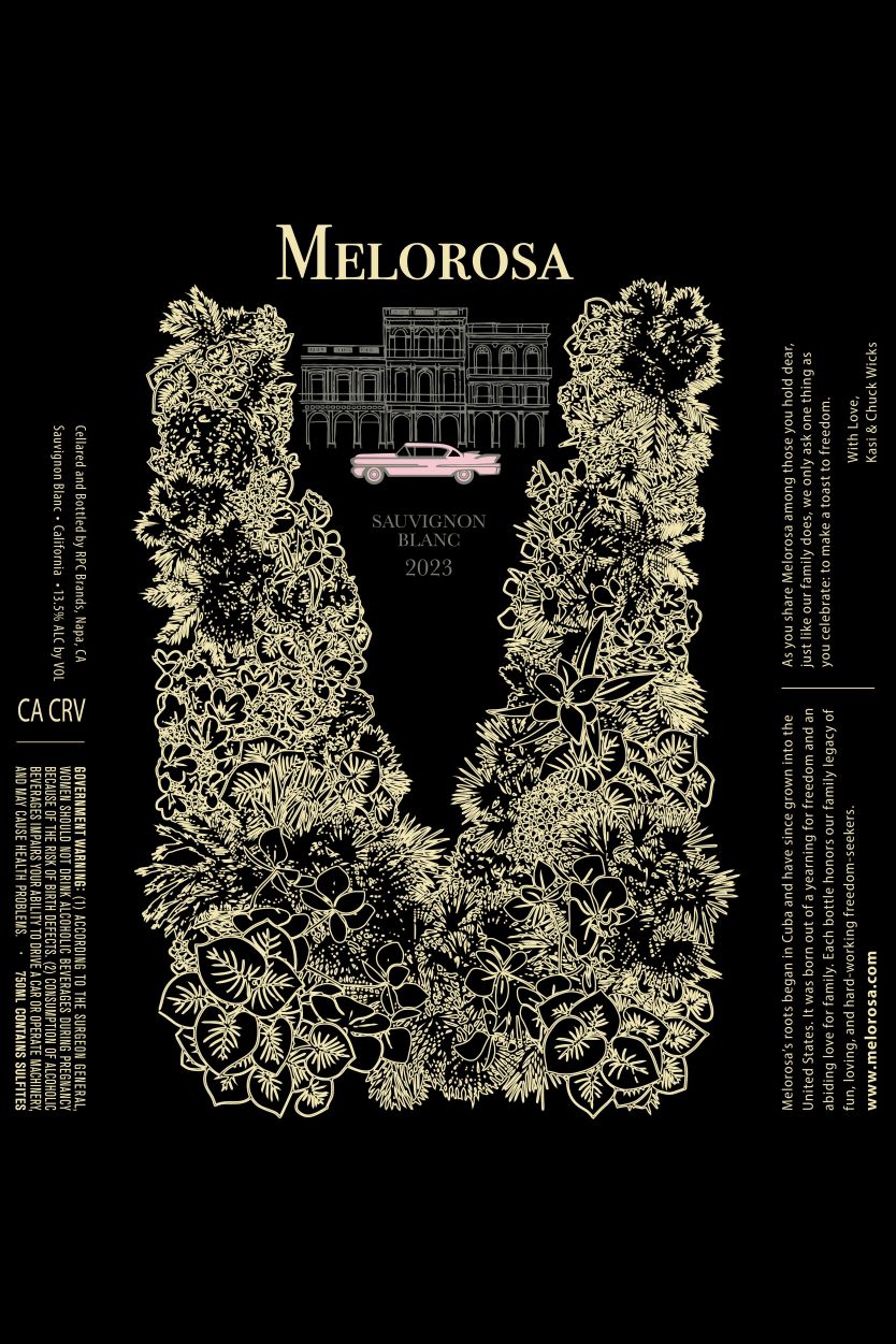 TABC label artwork for Melorosa Sauvignon Blanc 2023