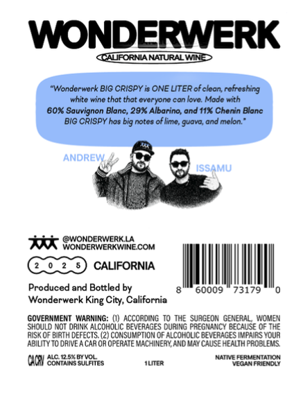 TABC label artwork for BIG CRISPY - Wonderwerk