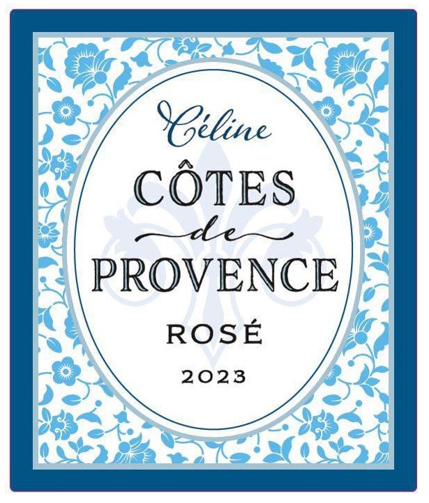 TABC label artwork for Celine Cotes De Provence Rose