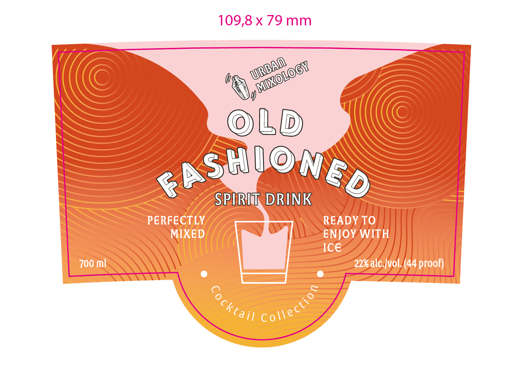 TABC label artwork for SPIRIT DRINK URBAN MIXOLOGY COCKTAIL OLD FASHIONED