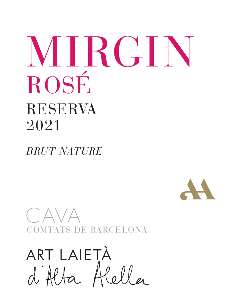 TABC label artwork for Art Laieta Mirgin Rose Cava Reserva Brut Nature