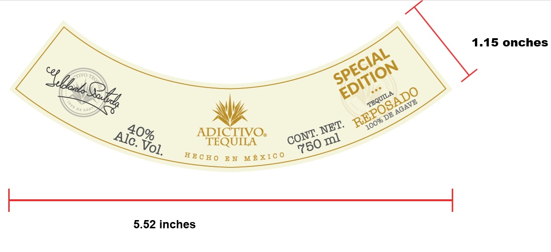 TABC label artwork for ADICTIVO REPOSADO SPECIAL EDITION