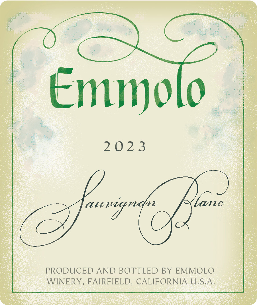 TABC label artwork for EMMOLO Cellar Door Release Sauvignon Blanc California