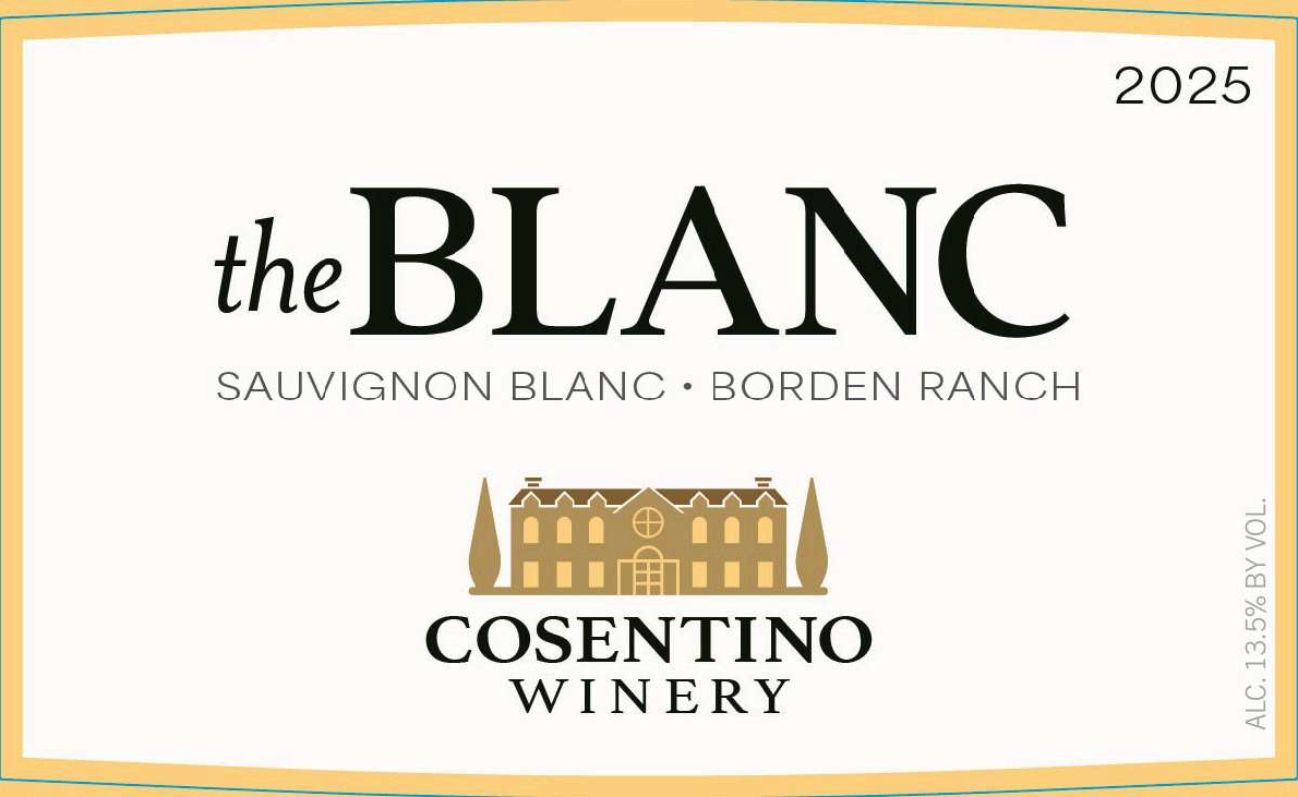 TABC label artwork for COSENTINO WINERY THE BLANC, BORDEN RANCH