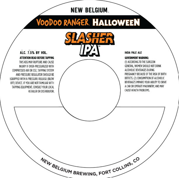 TABC label artwork for VOODOO RANGER HALLOWEEN SLASHER IPA