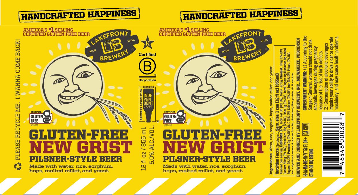 TABC label artwork for New Grist Pilsner-Style Beer