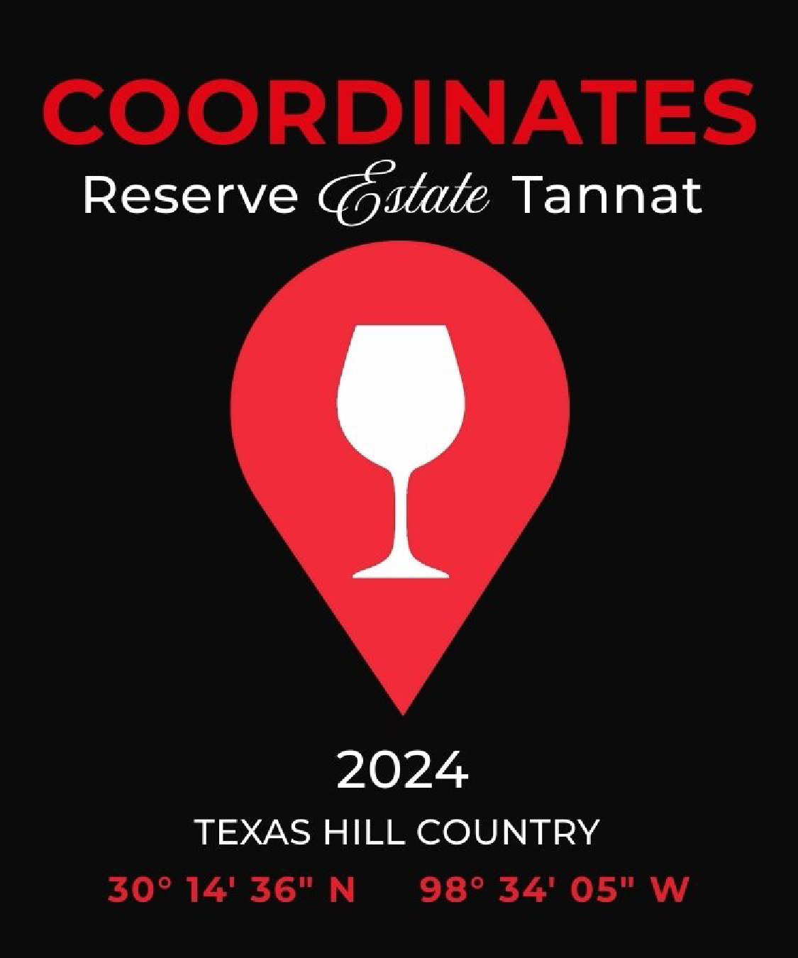 TABC label artwork for COORDINATES TANNAT