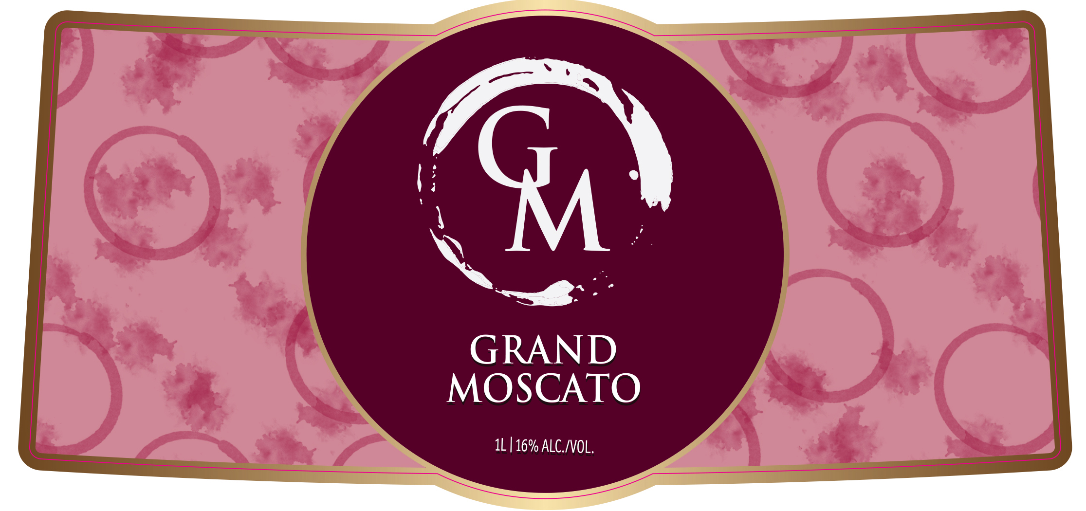 TABC label artwork for Grand Moscato Red