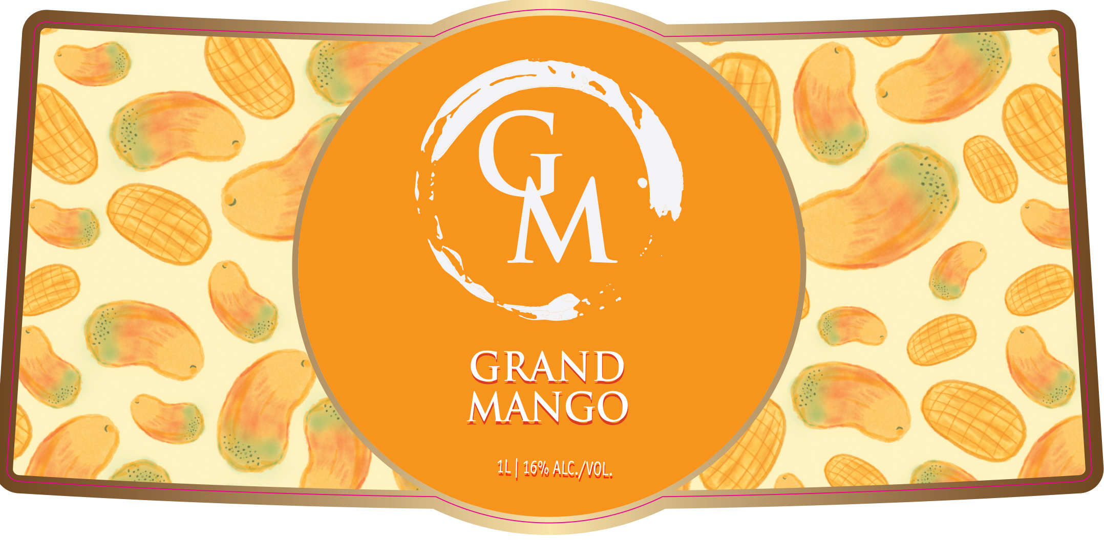 TABC label artwork for Grand Mango