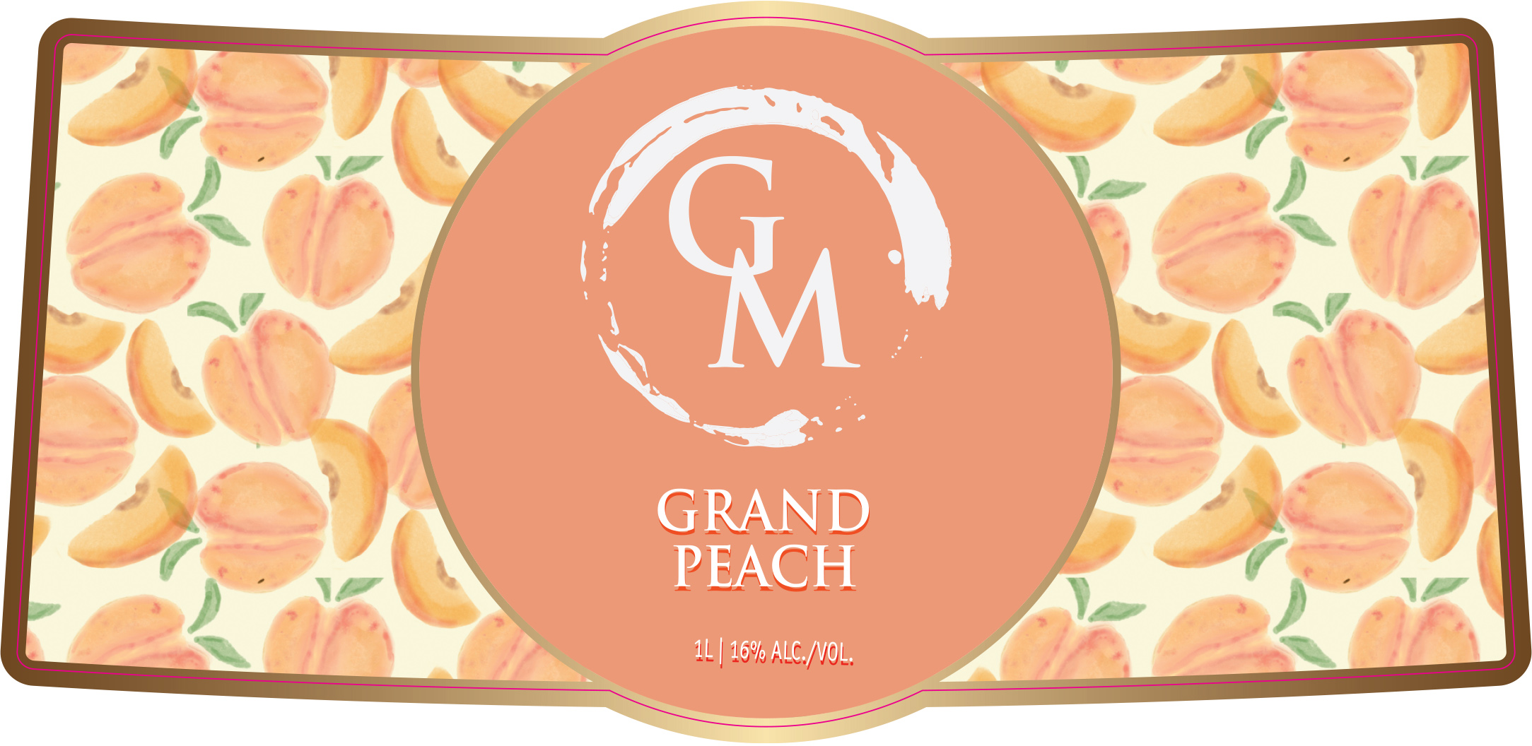 TABC label artwork for Grand Peach