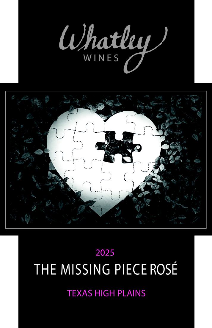TABC label artwork for Whatley Wines The Missing Piece Rosé