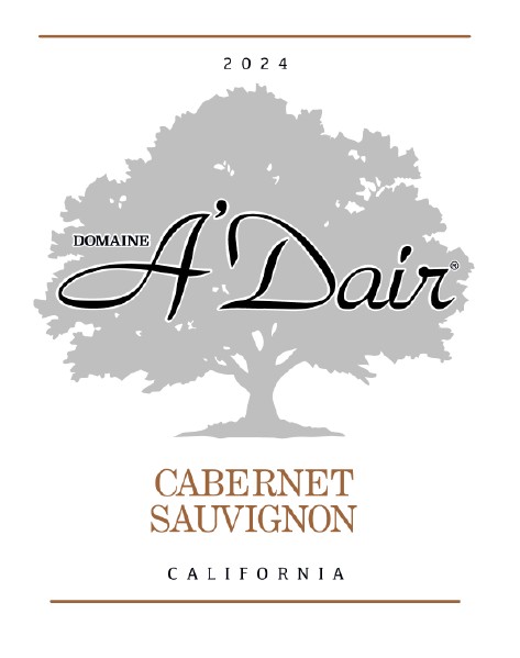 TABC label artwork for Domaine A'Dair California Cabernet Sauvignon
