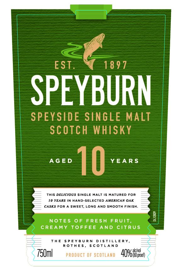 TABC label artwork for SPEYBURN 10 YR SINGLE MALT SCOTCH WHISKEY