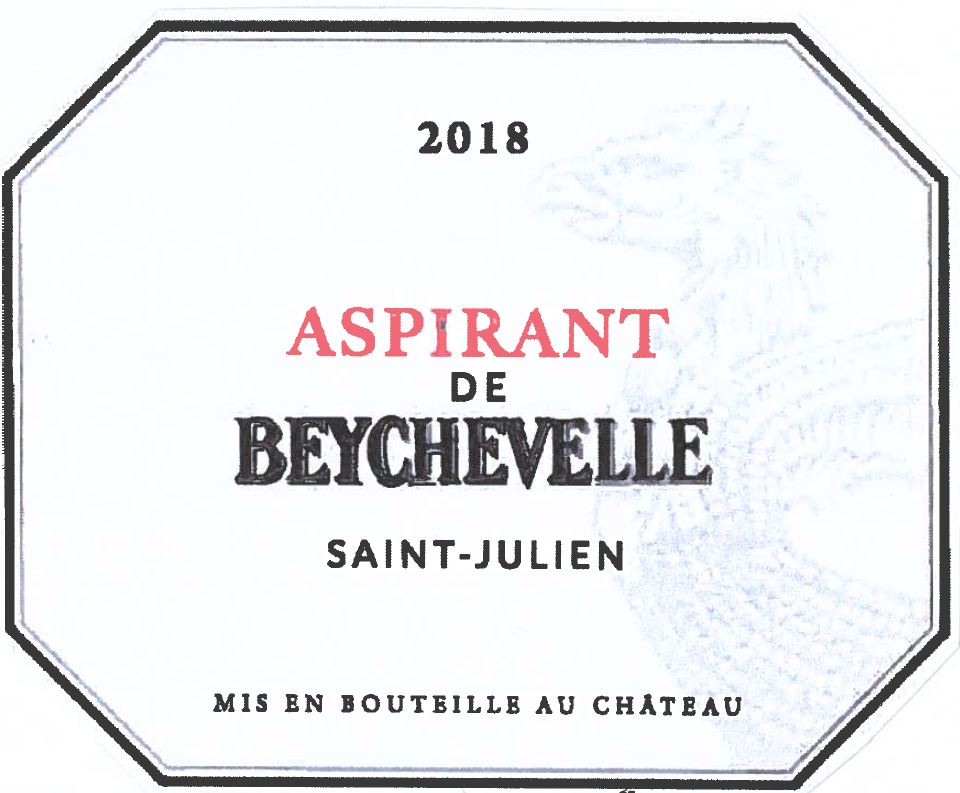 TABC label artwork for ASPIRANT DE BEYCHEVELLE RED SAINT JULIEN