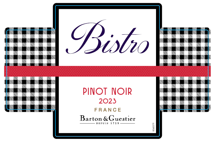 TABC label artwork for BISTRO PINOT NOIR VIN DE FRANCE