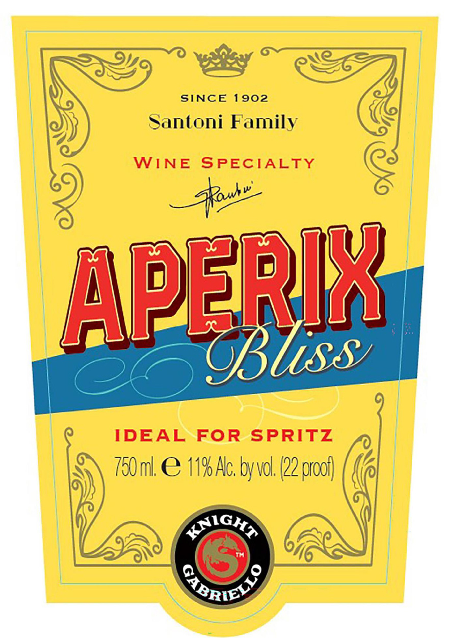 TABC label artwork for Aperix Bliss Aperitivo