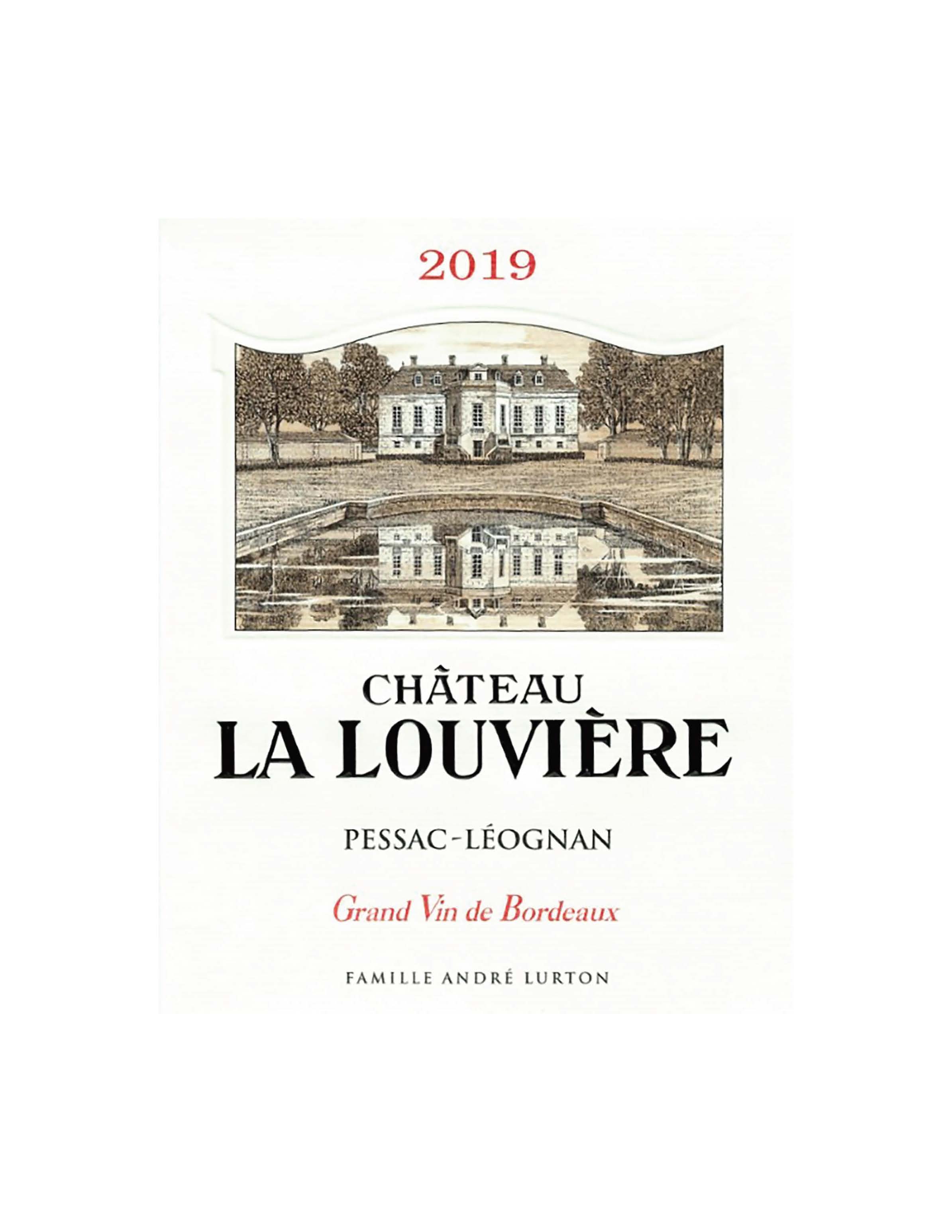 TABC label artwork for Chateau La Louviere Rouge Pessac