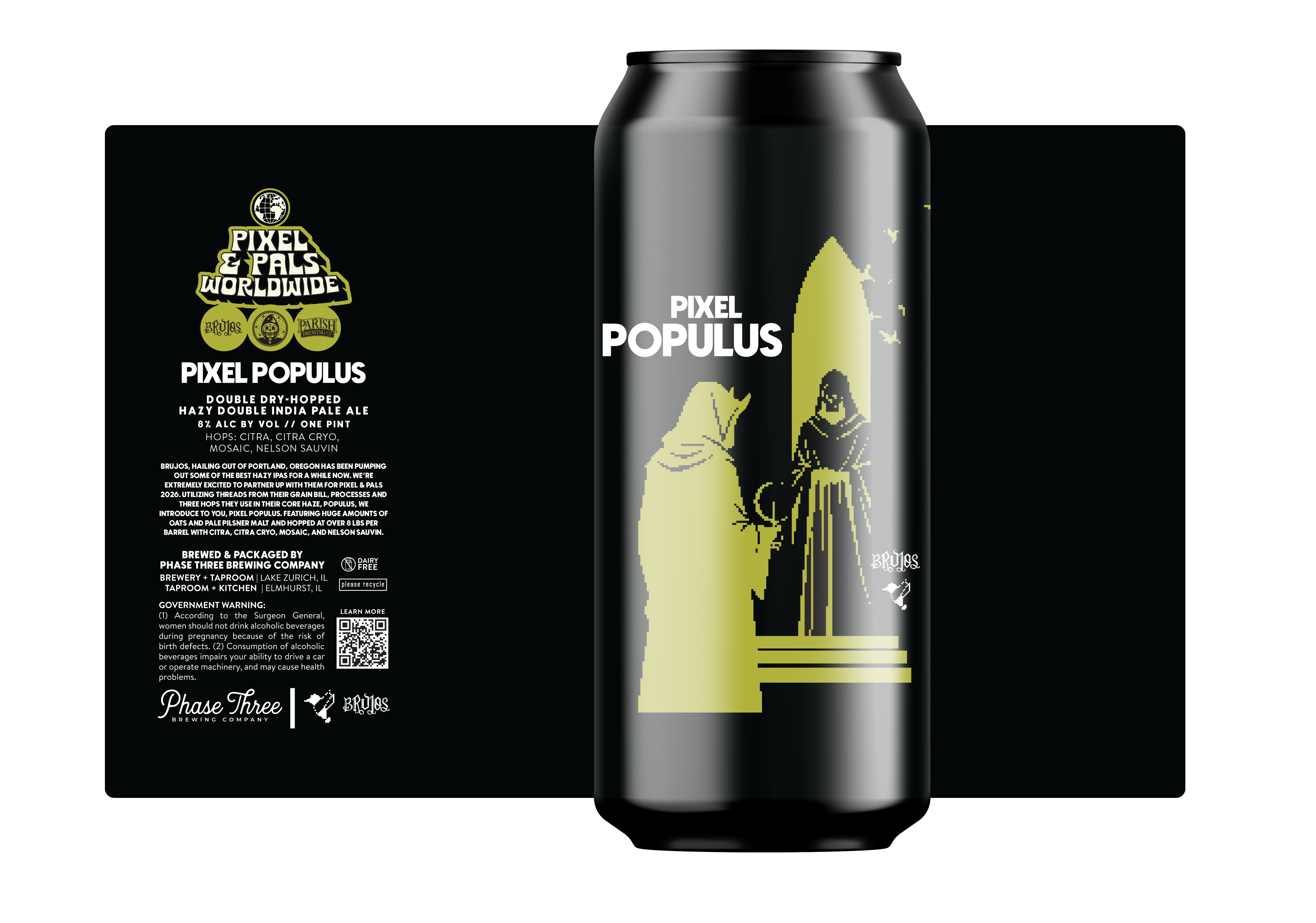 TABC label artwork for Pixel Populus