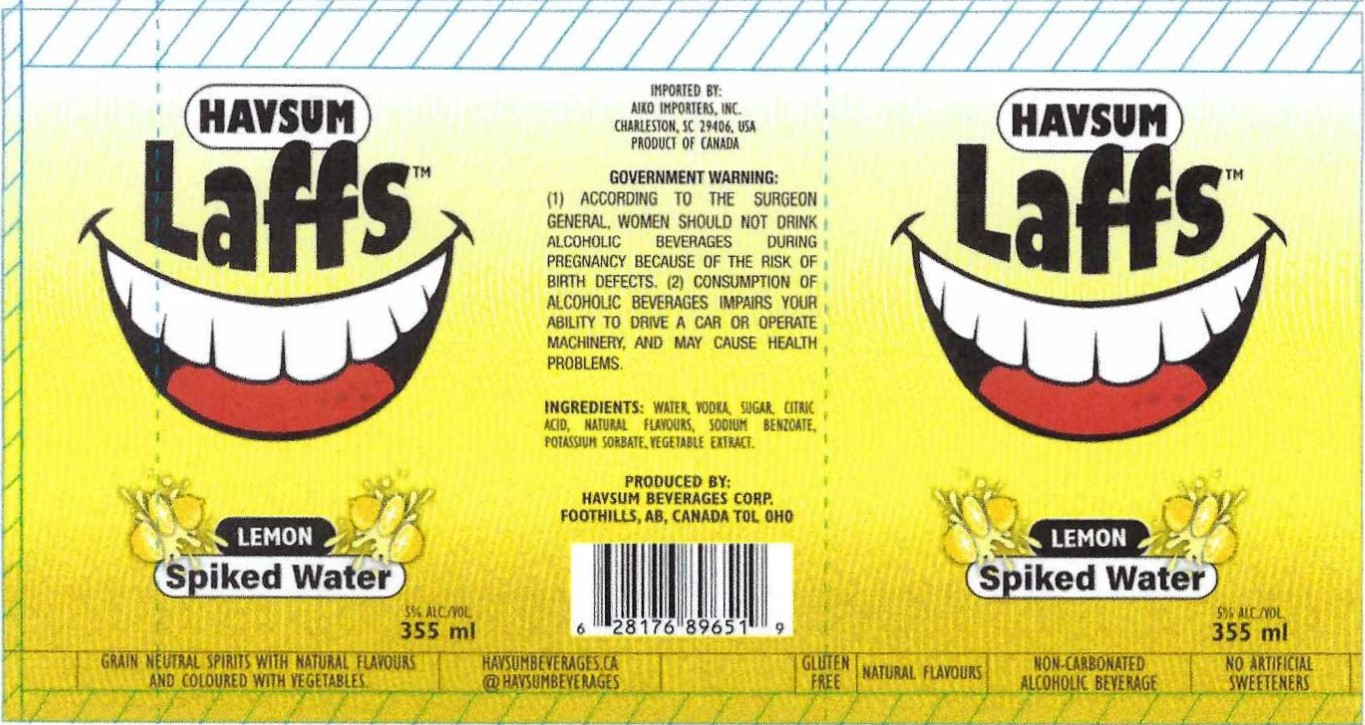 TABC label artwork for Havsum Laffs Lemon