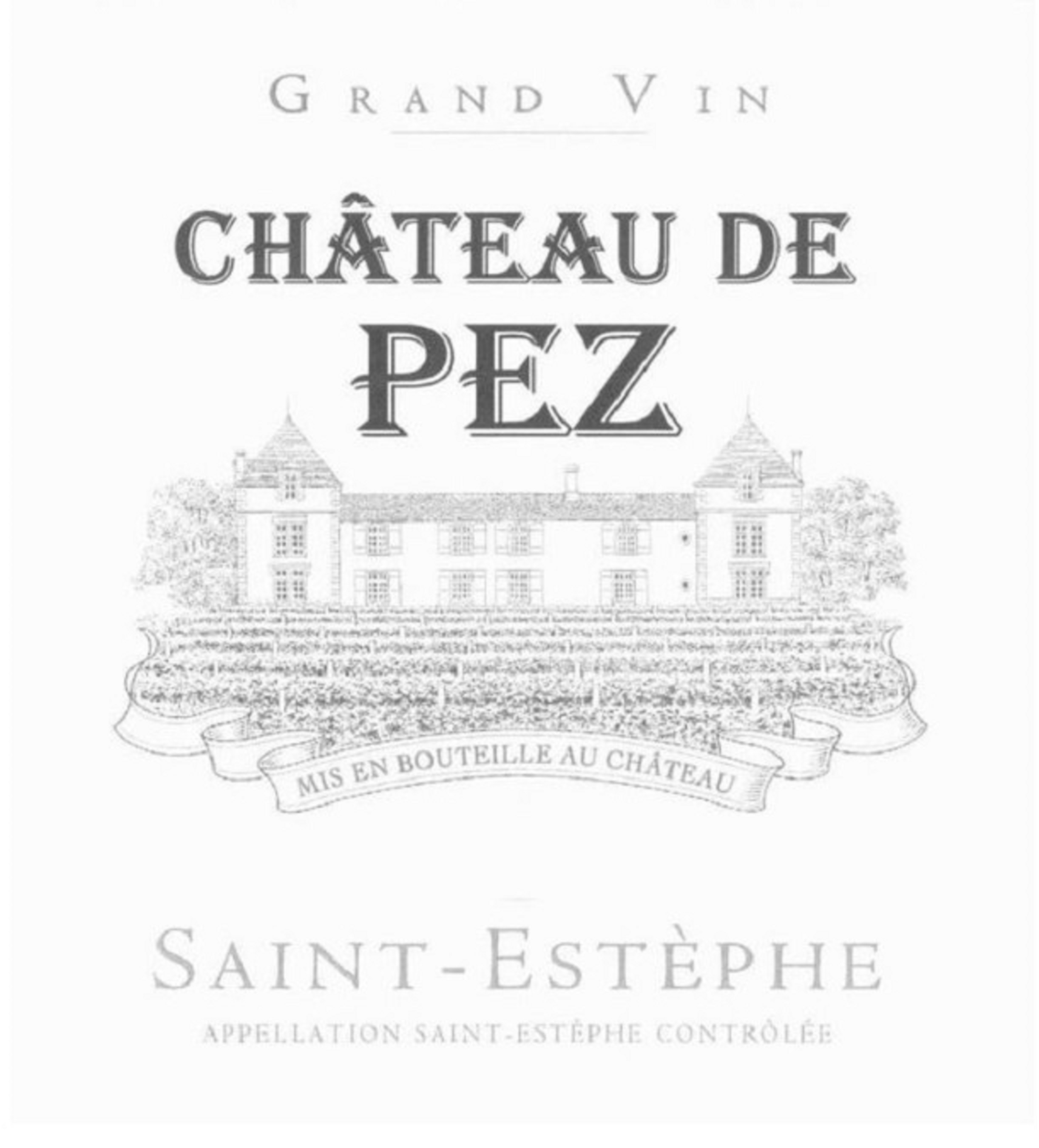 TABC label artwork for CHATEAU DE PEZ SAINT ESTEPHE