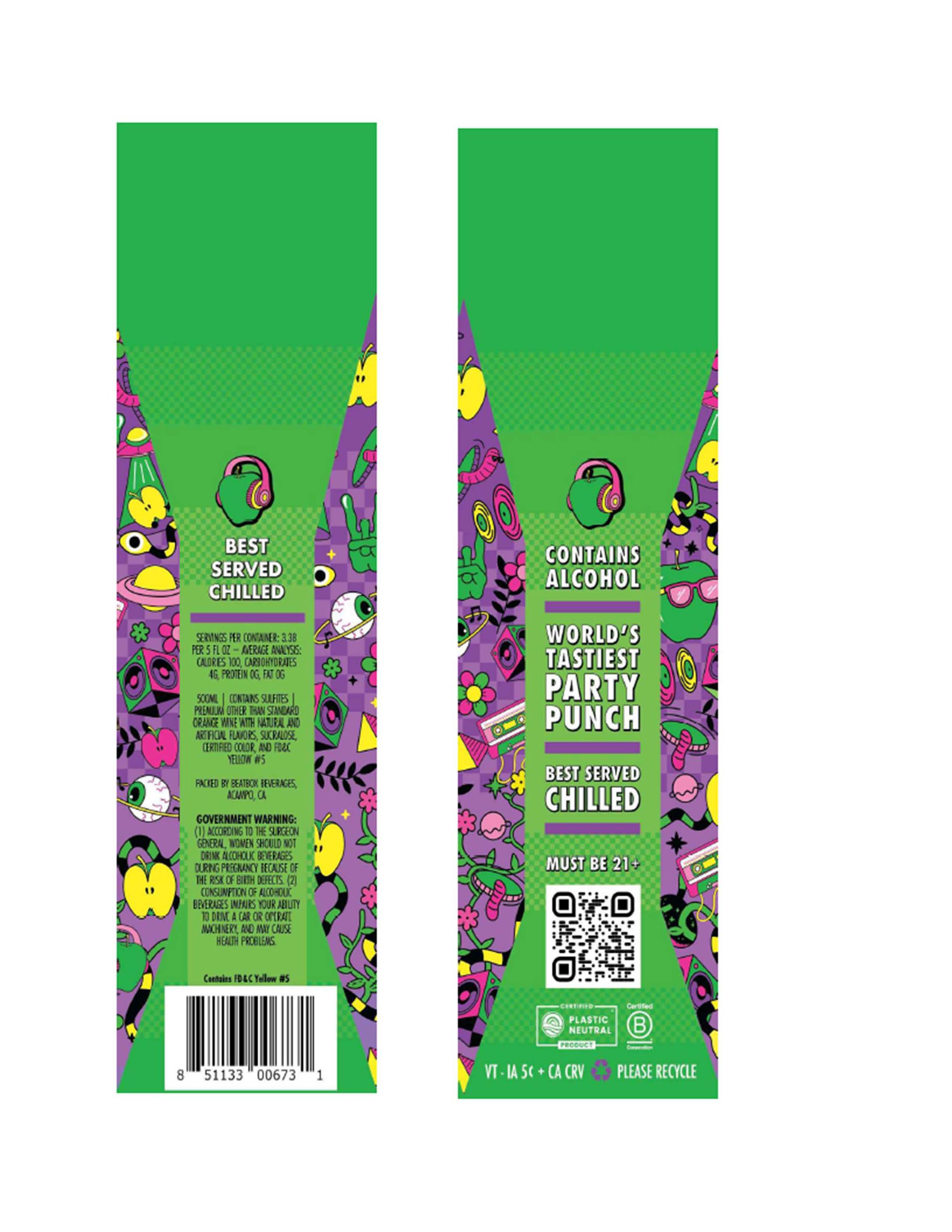TABC label artwork for BEATBOX GREEN APPLE