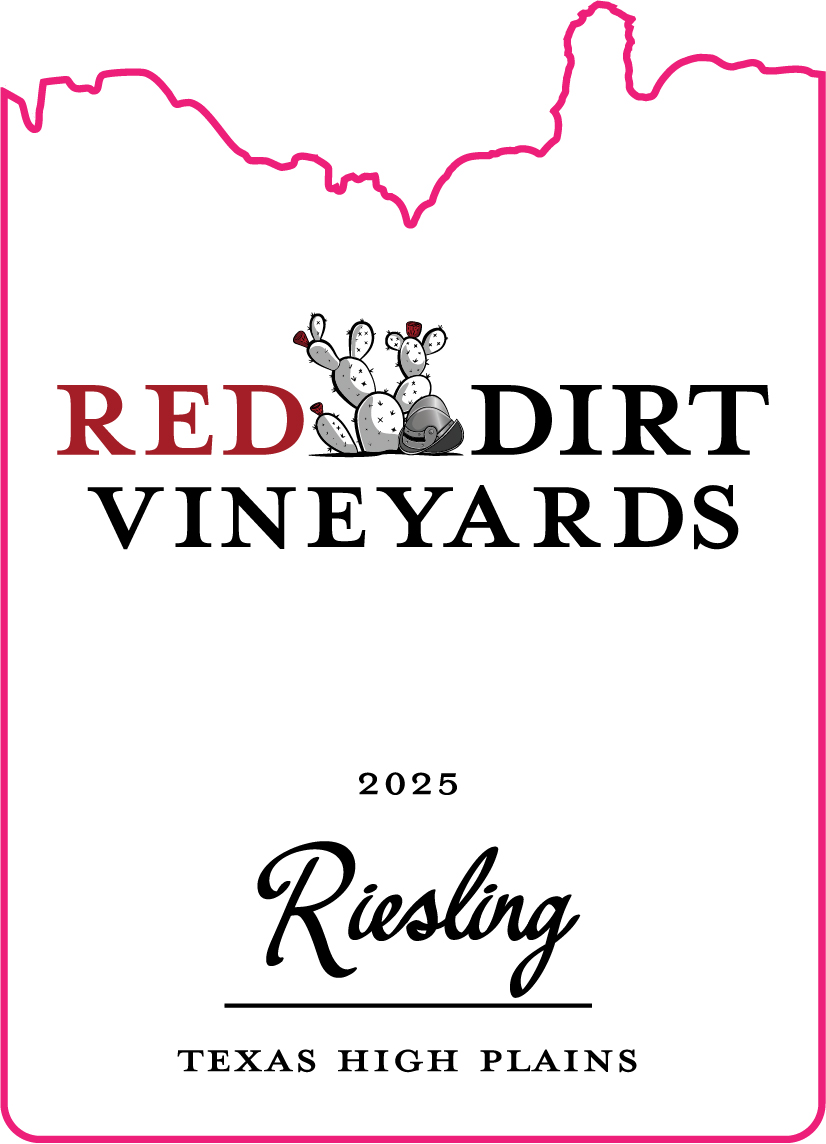 TABC label artwork for Red Dirt Vineyards Riesling