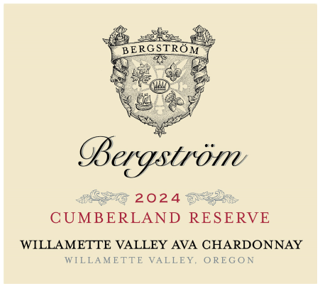 TABC label artwork for Bergstrom Cumberland Reserve Chardonnay