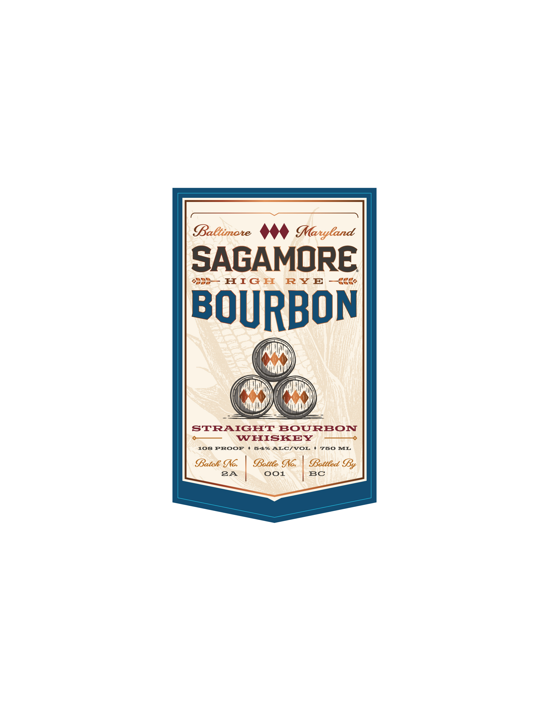 TABC label artwork for Sagamore High Rye Bourbon