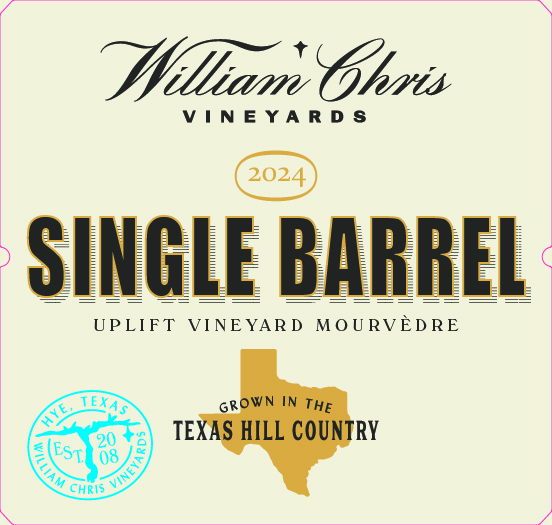 TABC label artwork for WCV 2024 Single Barrel Uplift Mourvedre