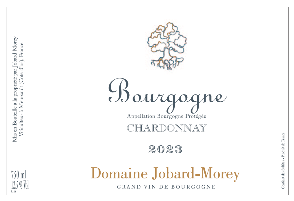 TABC label artwork for DOMAINE JOBARD MOREY BOURGOGNE CHARDONNAY
