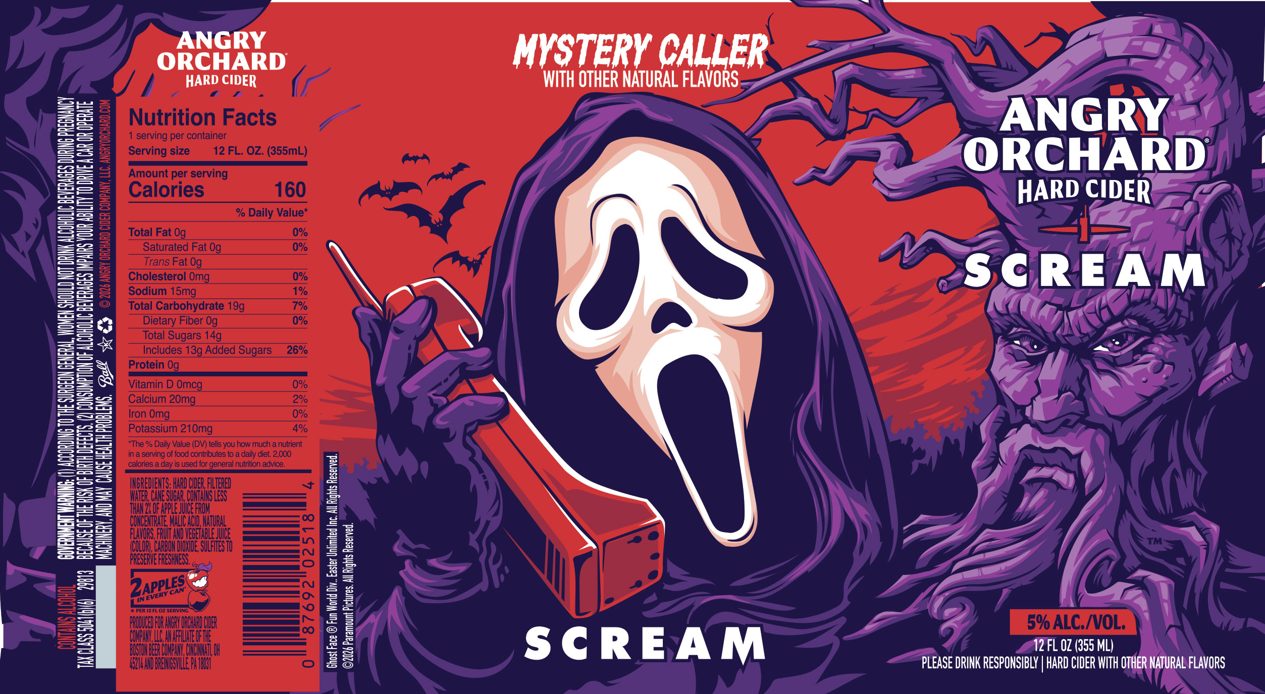 TABC label artwork for Angry Orchard Mystery Caller