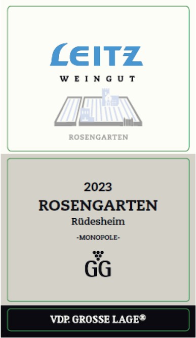TABC label artwork for Weingut Leitz, Rudesheimer Rosengarten Riesling GG