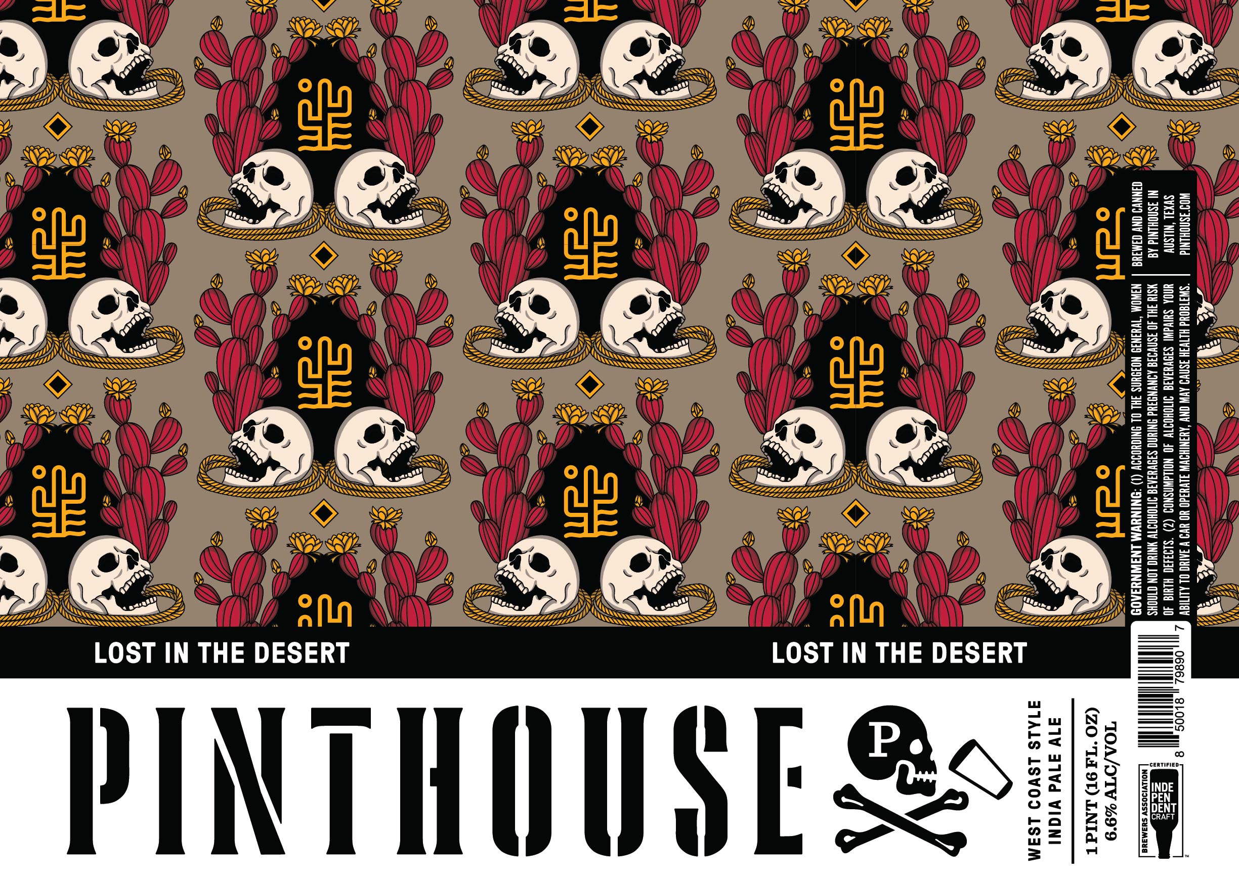 TABC label artwork for Lost In The Desert
