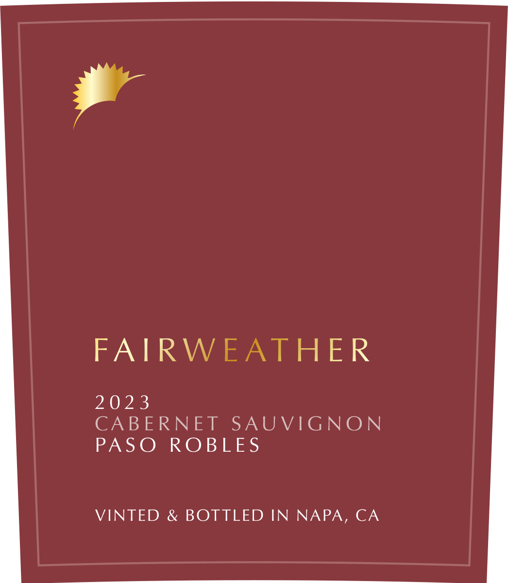 TABC label artwork for Fairweather Cabernet Sauvignon Paso Robles