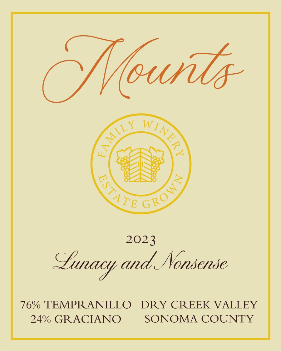 TABC label artwork for Mounts Lunacy & Nonsense